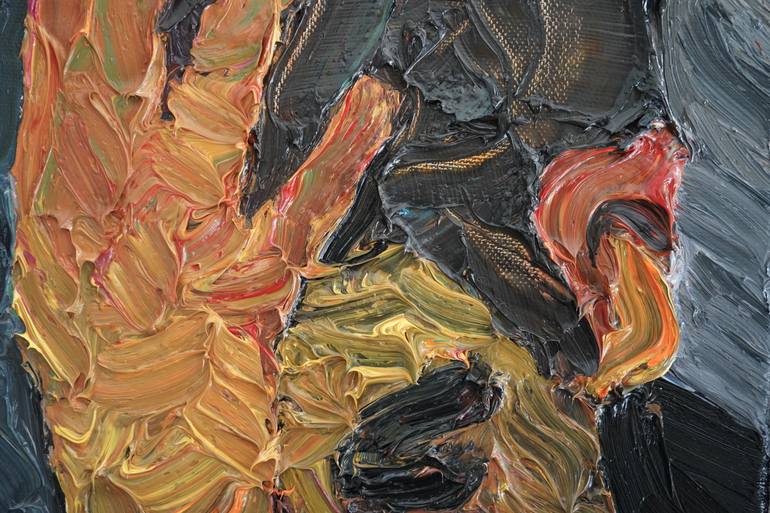 Original Expressionism People Painting by Prisac Nicolae