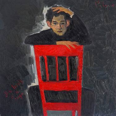 Original Expressionism Portrait Paintings by Prisac Nicolae