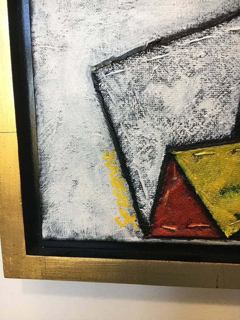 Original Abstract Geometric Painting by Robert Seabrook