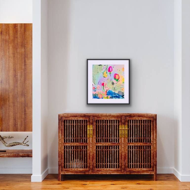 Original Abstract Expressionism Classical Mythology Painting by Amber Penney