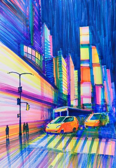 Original Cities Paintings by Yurii Andreichyn