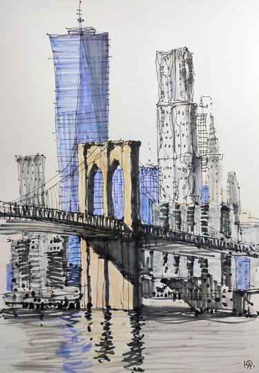 Print of Cities Mixed Media by Yurii Andreichyn
