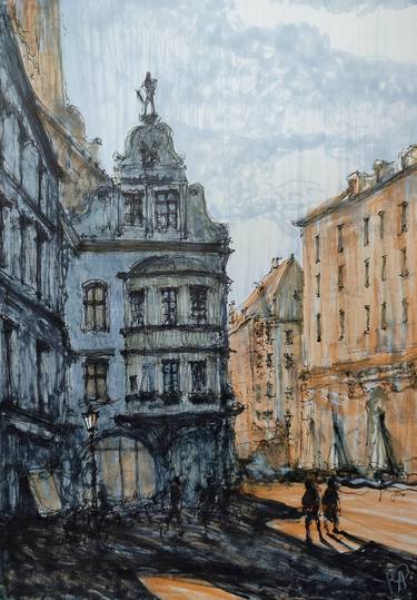 Print of Impressionism Architecture Mixed Media by Yurii Andreichyn