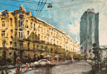 Print of Impressionism Cities Paintings by Yurii Andreichyn