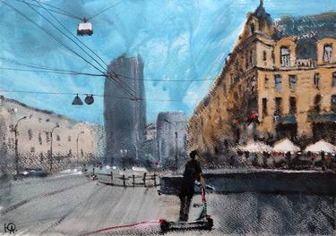Print of Impressionism Cities Paintings by Yurii Andreichyn
