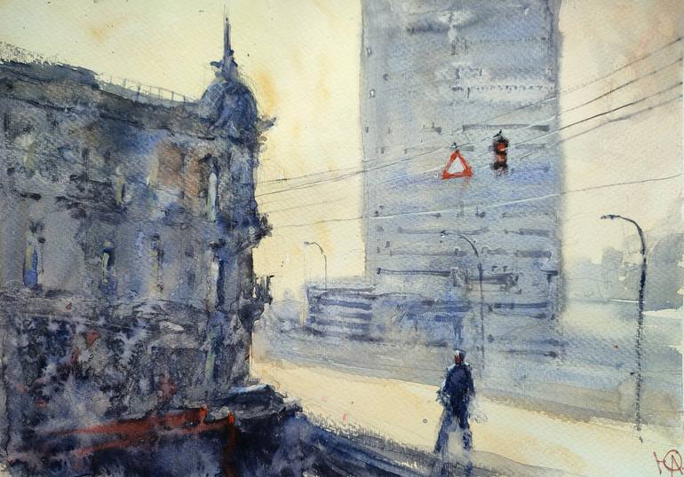 Print of Expressionism Cities Paintings by Yurii Andreichyn