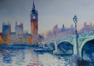 Original Impressionism Cities Paintings by Yurii Andreichyn