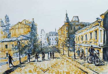 Print of Impressionism Cities Drawings by Yurii Andreichyn