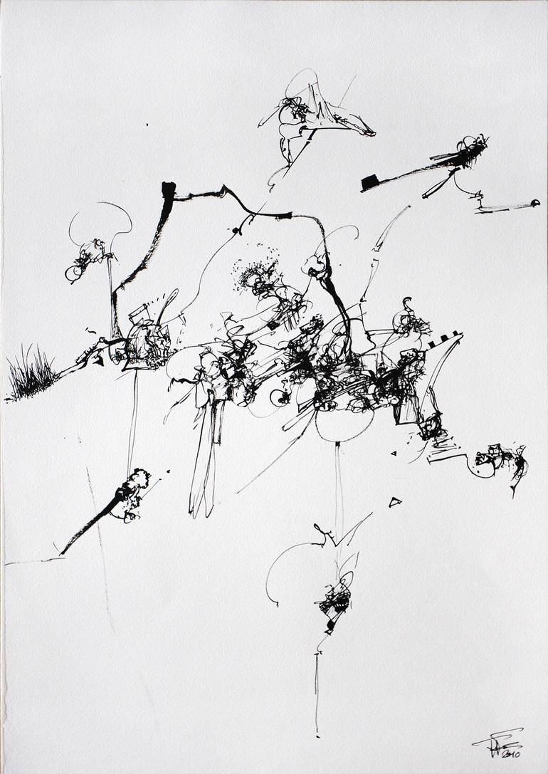 Original Expressionism Nature Drawing by Frederic Villbrandt