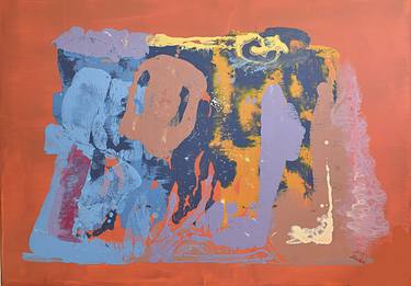 Original Abstract Expressionism Abstract Painting by Mohsen Modiri