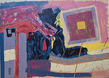 Original Abstract Expressionism Abstract Painting by Mohsen Modiri