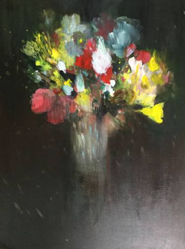 Print of Abstract Expressionism Floral Paintings by Jutta Buecker