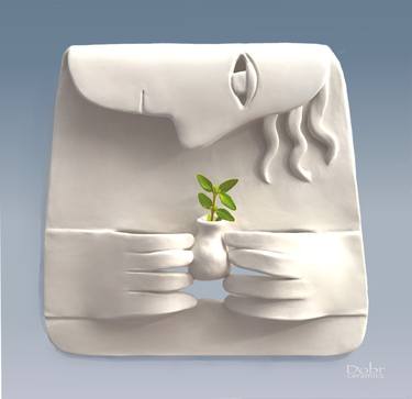Original Contemporary People Sculpture by Natalia Dobrzhanskaya