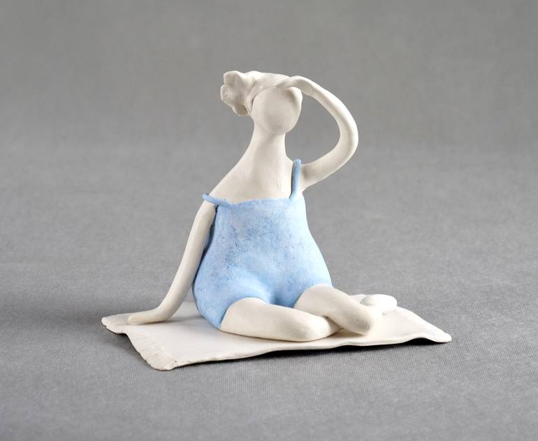 A girl by the sea Original Sculpture by Natalia Dobrzhanskaya