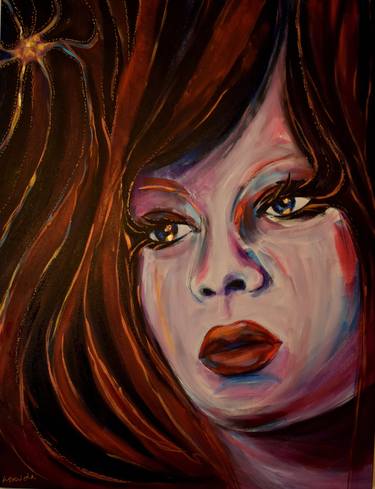 Original Fine Art Portrait Paintings by Leonida Arte