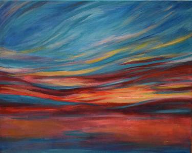 Print of Abstract Seascape Paintings by Leonida Arte