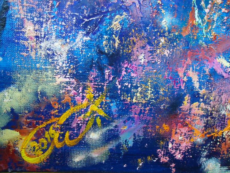 Original Abstract Expressionism Boat Painting by Sergey Mogilevsky