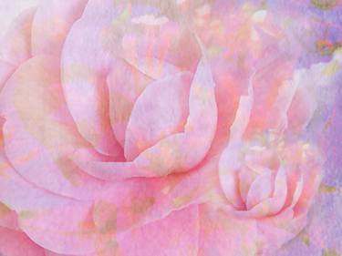 Print of Floral Mixed Media by Vivien Jane Capper