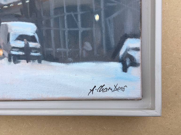 Original Figurative Cities Painting by Alison Chambers