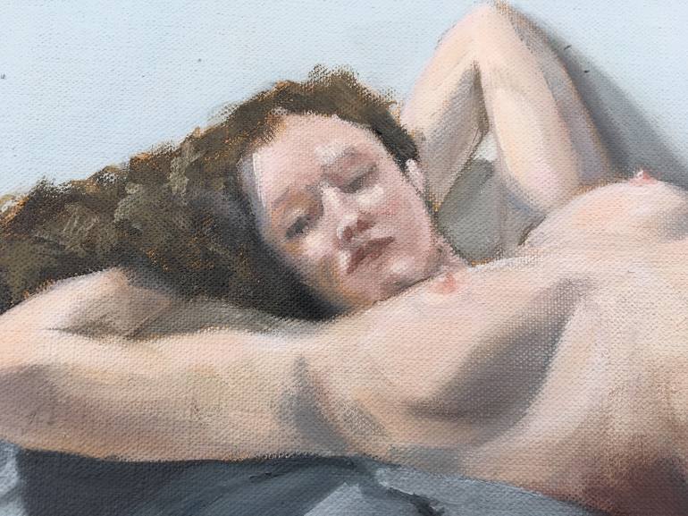 Original Figurative Nude Painting by Alison Chambers