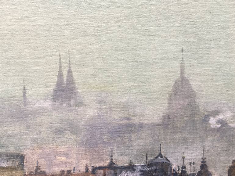 Original Figurative Cities Painting by Alison Chambers