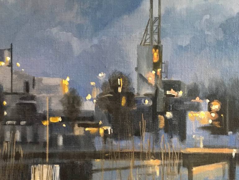 Original Fine Art Cities Painting by Alison Chambers
