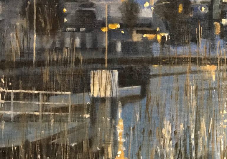 Original Fine Art Cities Painting by Alison Chambers