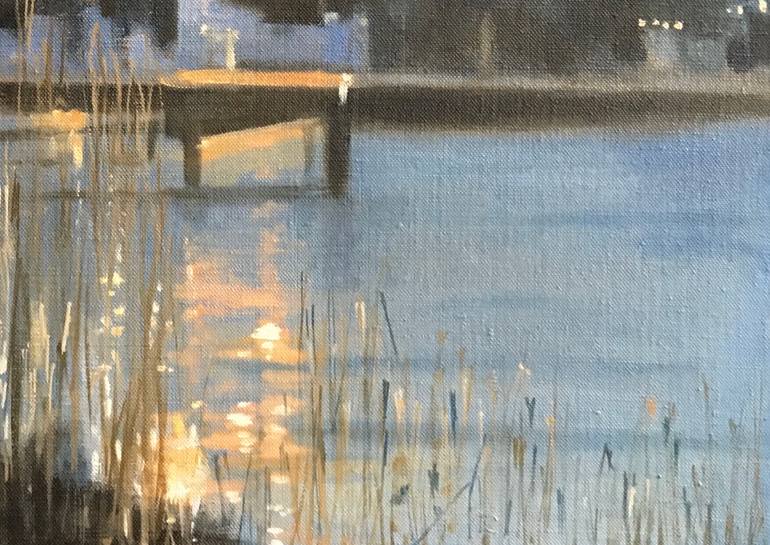 Original Fine Art Cities Painting by Alison Chambers