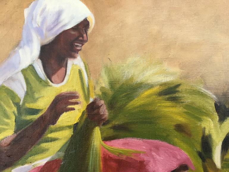 Original Documentary People Painting by Alison Chambers