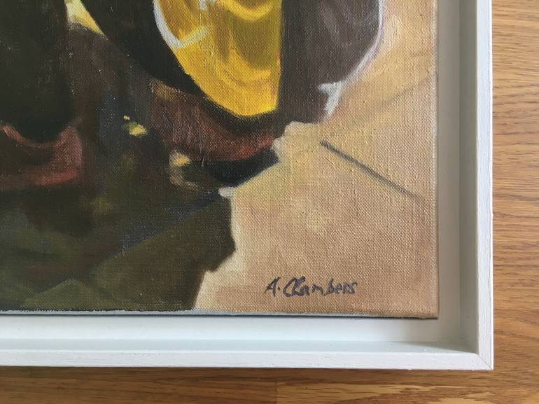 Original Documentary People Painting by Alison Chambers