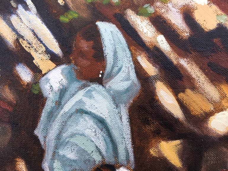 Original Documentary People Painting by Alison Chambers