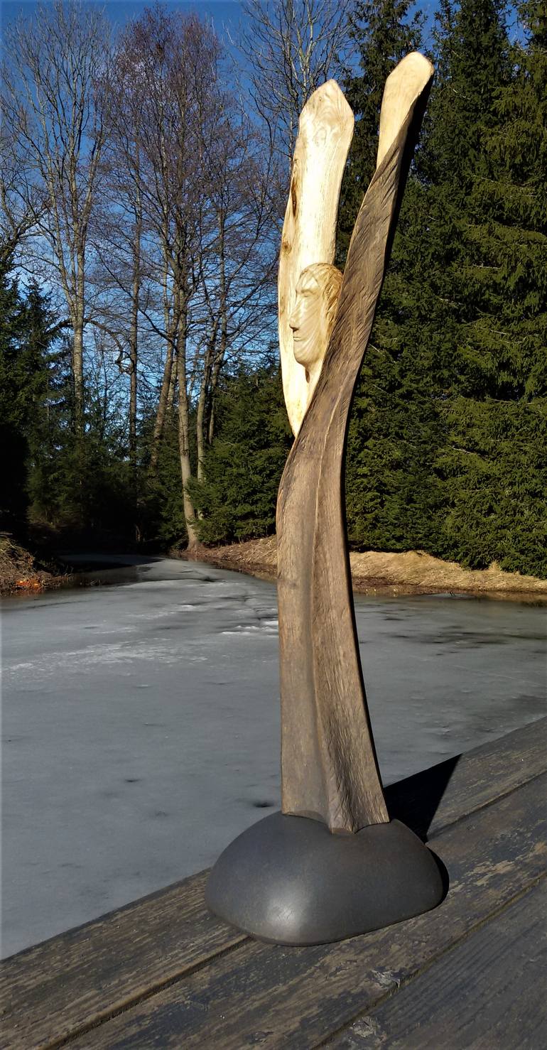 Original Figurative Abstract Sculpture by Virgilijus Vaiciunas