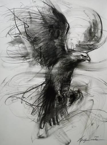 Original Abstract Animal Drawings by Muh Ilyas Ruhiyat