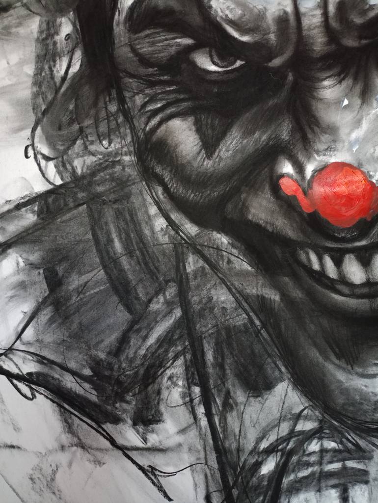 Original Expressionism People Drawing by Muh Ilyas Ruhiyat