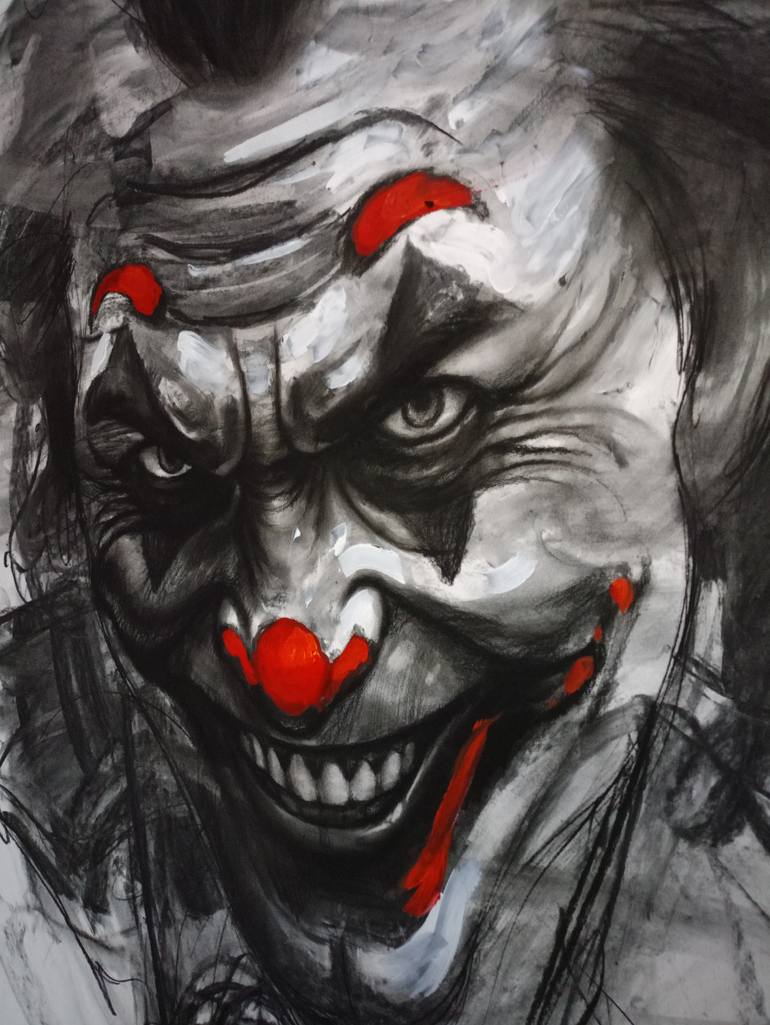 Original Expressionism People Drawing by Muh Ilyas Ruhiyat