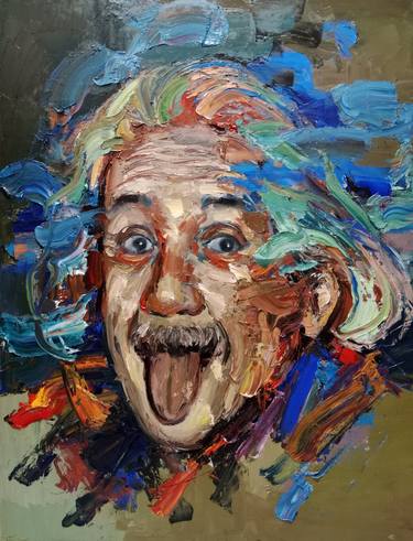 Original Abstract Expressionism Portrait Paintings by Muh Ilyas Ruhiyat