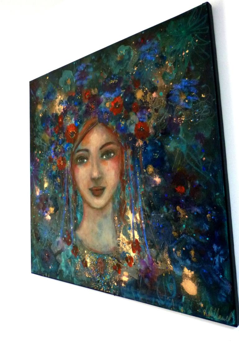 Original Figurative Women Painting by Loetitia Pillault