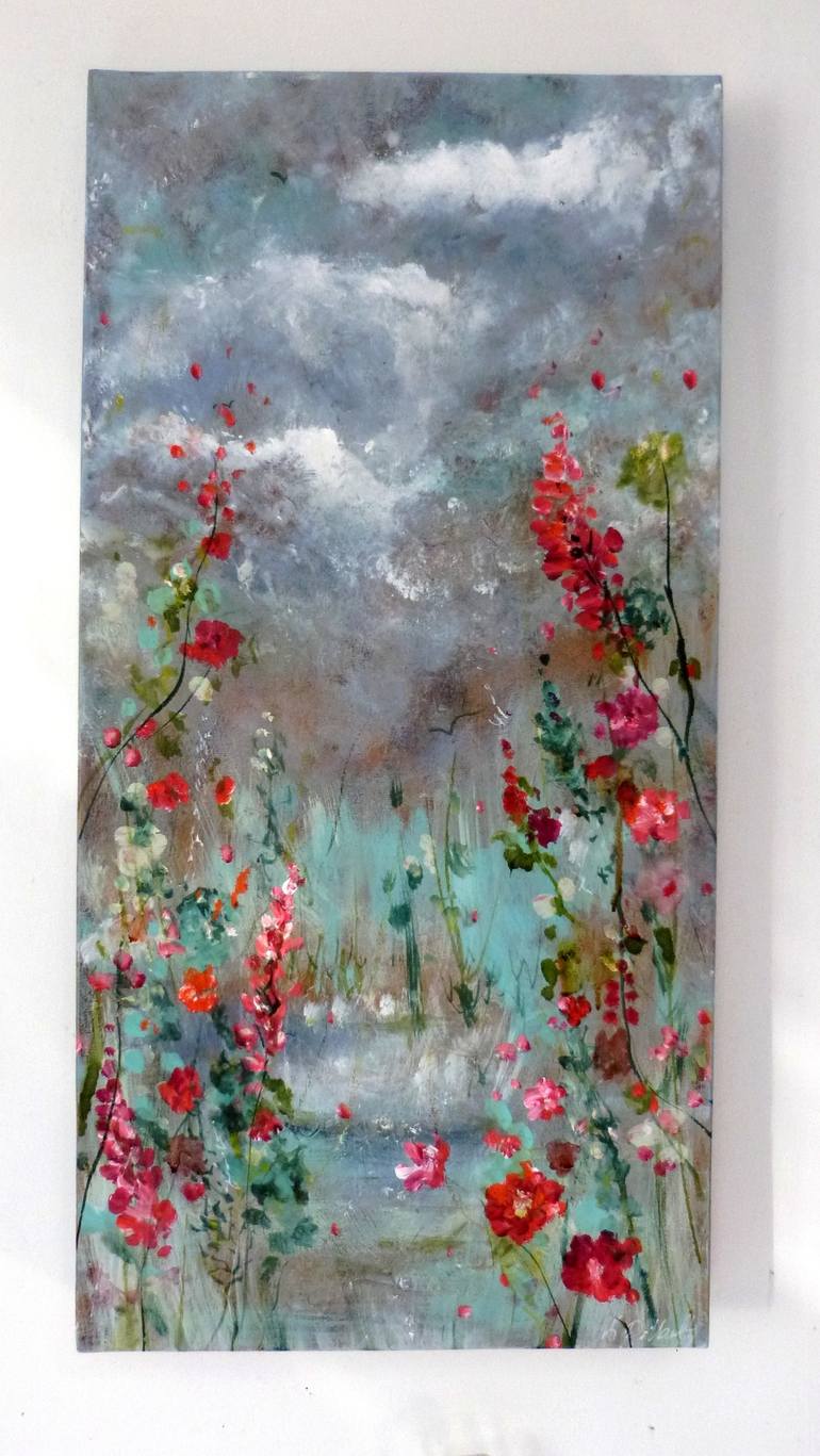 Original Impressionism Landscape Painting by Loetitia Pillault