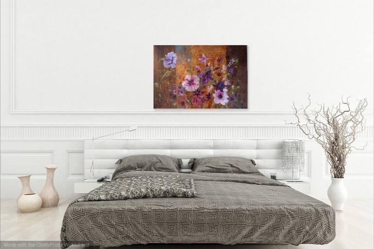 Original Figurative Floral Painting by Loetitia Pillault