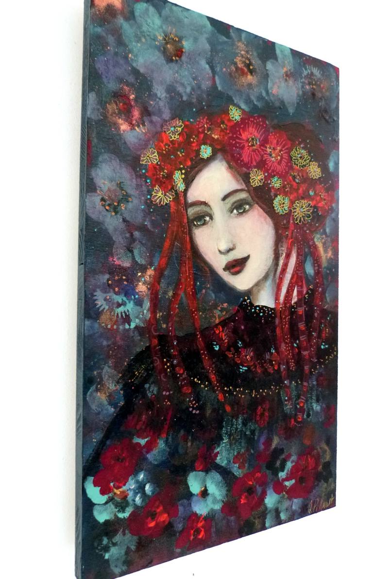 Original Figurative Women Painting by Loetitia Pillault