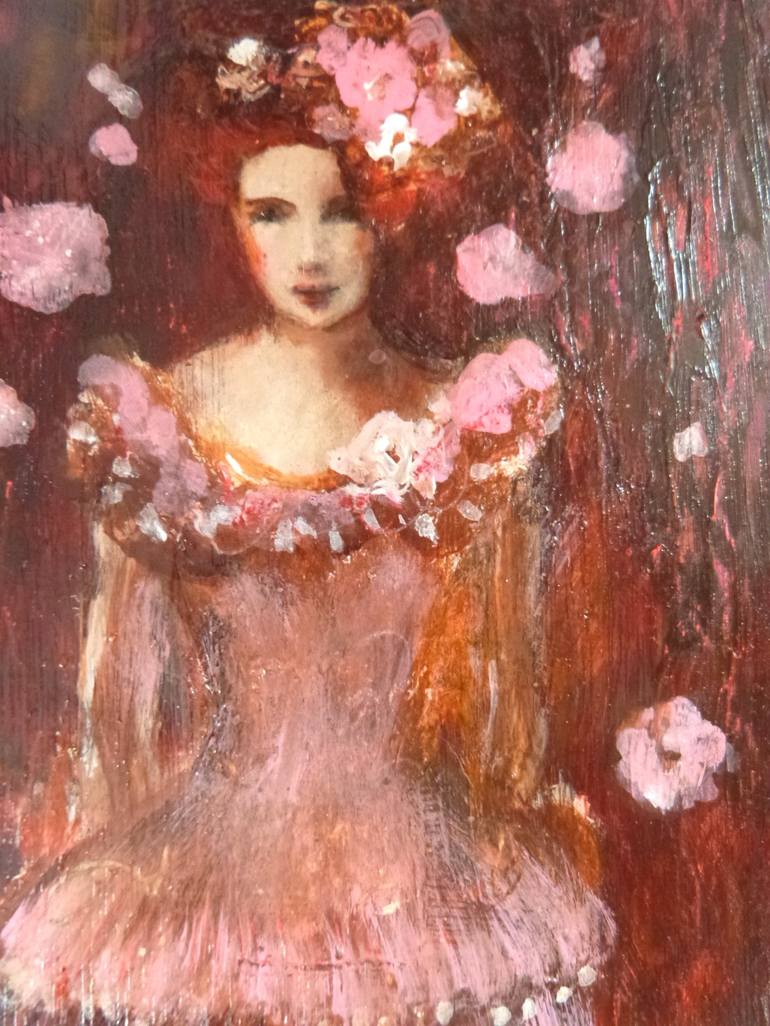 Original Figurative Women Painting by Loetitia Pillault