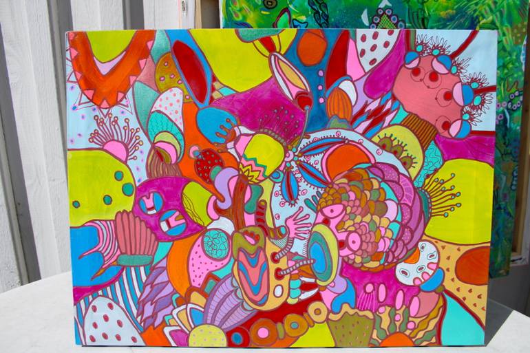Original Abstract Expressionism Abstract Painting by Veera Zukova