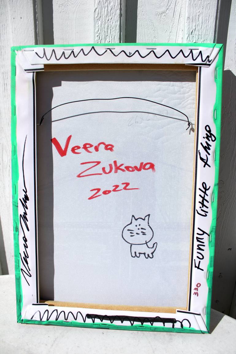 Original Abstract Expressionism Abstract Painting by Veera Zukova