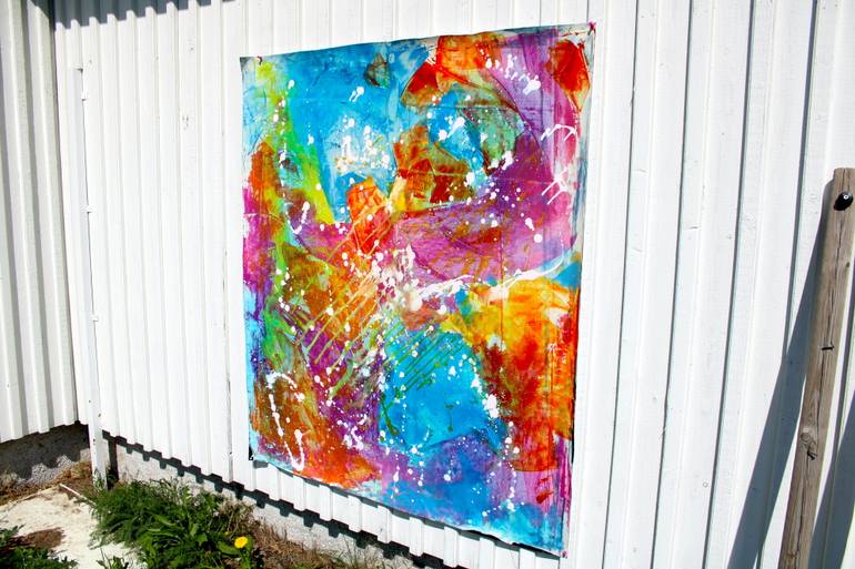 Original Abstract Expressionism Abstract Painting by Veera Zukova