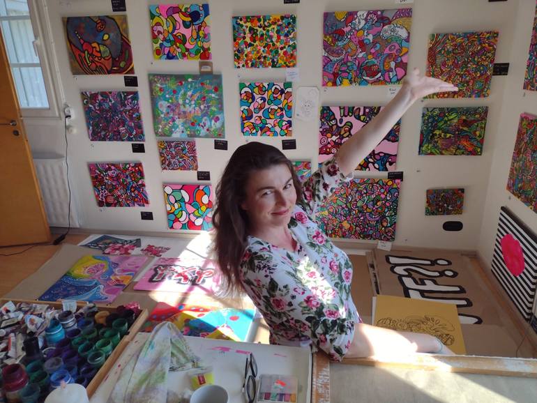 Original Abstract Expressionism Abstract Painting by Veera Zukova