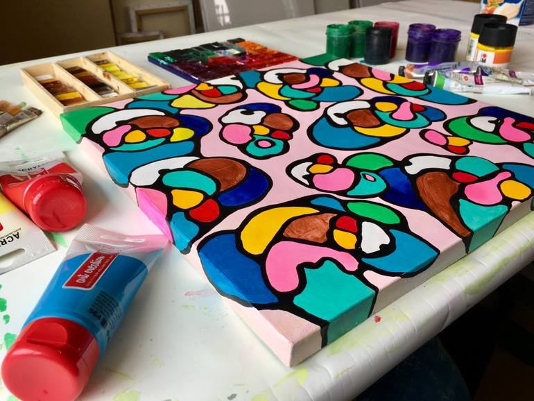 Original Abstract Expressionism Abstract Painting by Veera Zukova