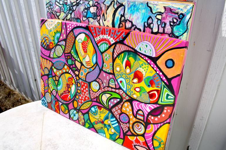 Original Abstract Expressionism Abstract Painting by Veera Zukova