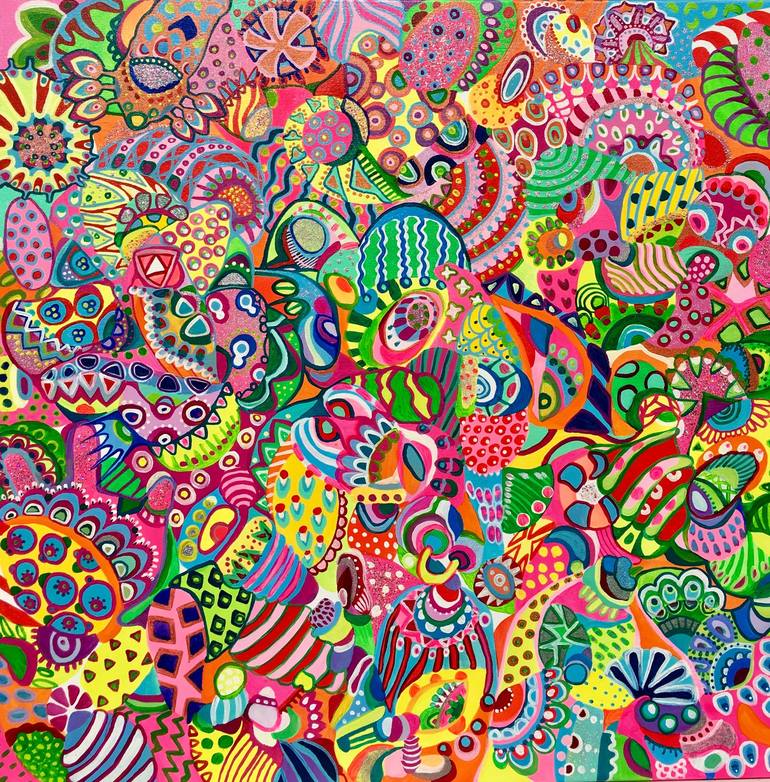 weird colorful paintings