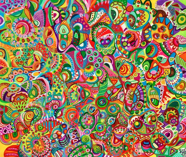 weird colorful paintings