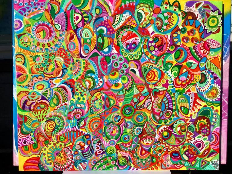 Original Abstract Expressionism Abstract Painting by Veera Zukova